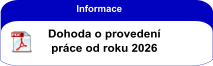 Dohoda o provedení práce od roku 2026 Informace